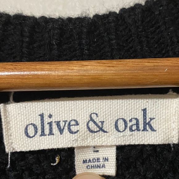 Olive and Oak Diamond Pattern Knit Sweater size L - Picture 5 of 5